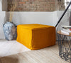 Introducing our new amber yellow linen ottoman cover – the ultimate solution for giving your ottoman a fresh look and upgrading your interior effortlessly.