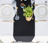 Give your table a touch of distinction and decoration with our black linen table runner. Use the table runner on its own or combine it with a linen tablecloth, placemats or napkins.