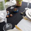 Give your table a touch of distinction and decoration with our amber yellow linen table runner. Use the table runner on its own or combine it with a linen tablecloth, placemats or napkins.