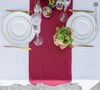 Give your table a touch of distinction and decoration with our burgundy red linen table runner. Use the table runner on its own or combine it with a linen tablecloth, placemats or napkins.