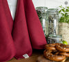 Burgundy Red  Linen Tea Towels (2 pcs)