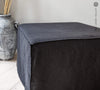 Introducing our new unbleached black linen ottoman cover – the ultimate solution for giving your ottoman a fresh look and upgrading your interior effortlessly.