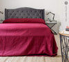 The burgundy red linen bedspread has been carefully designed to suit a wide range of interior styles and to blend perfectly in both classic and contemporary home spaces.