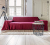 Choosing burgundy red colour for your couch cover not only offers protection but also brings a timeless elegance to your home interior.&nbsp;