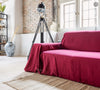 Choosing burgundy red colour for your couch cover not only offers protection but also brings a timeless elegance to your home interior.&nbsp;