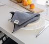 Introducing our charcoal grey linen napkins set, designed to elevate your dining experience with a touch of warmth and charm.