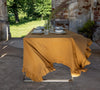 Listen to your wishes and dreams and give your dining area a new character with our cinnamon linen tablecloth in an easy and stylish way.