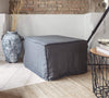 Introducing our new charcoal grey linen ottoman cover – the ultimate solution for giving your ottoman a fresh look and upgrading your interior effortlessly.