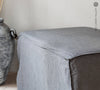 Introducing our new charcoal grey linen ottoman cover – the ultimate solution for giving your ottoman a fresh look and upgrading your interior effortlessly.