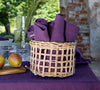 Introducing our deep purple linen napkins set, designed to elevate your dining experience with a touch of warmth and charm. Crafted with care, these napkins are the perfect companions for your culinary adventures.