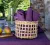 Introducing our deep purple linen napkins set, designed to elevate your dining experience with a touch of warmth and charm.