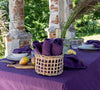 Introducing our deep purple linen napkins set, designed to elevate your dining experience with a touch of warmth and charm. Crafted with care, these napkins are the perfect companions for your culinary adventures.