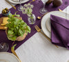 Give your table a touch of distinction and decoration with our deep purple linen table runner. Use the table runner on its own or combine it with a linen tablecloth, placemats or napkins.