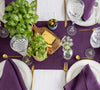 Give your table a touch of distinction and decoration with our deep purple linen table runner. Use the table runner on its own or combine it with a linen tablecloth, placemats or napkins.