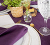 Give your table a touch of distinction and decoration with our deep purple linen table runner. Use the table runner on its own or combine it with a linen tablecloth, placemats or napkins.