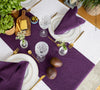 Give your table a touch of distinction and decoration with our deep purple linen table runner. Use the table runner on its own or combine it with a linen tablecloth, placemats or napkins.