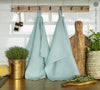 Duck Egg Blue tea towels made of natural linen are durable, making them the ideal companions for your daily culinary adventures. Carefully crafted, our linen tea towels are not only practical but also add colour and sophistication to your kitchen.