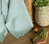 The duck egg blue tea towels made of natural linen are durable, making them the ideal companions for your daily culinary adventures.