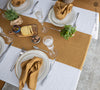 Give your table a touch of distinction and decoration with our dusty mustard linen table runner. Use the table runner on its own or combine it with a linen tablecloth, placemats or napkins.