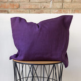 Sometimes it takes just a small detail to make a home interior complete, perfect and unique. That little detail could be our deep purple linen throw pillow with zipper. With them pillows always go with any interior from minimalist to classic style.