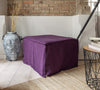 Introducing our new deep purple linen ottoman cover – the ultimate solution for giving your ottoman a fresh look and upgrading your interior effortlessly.