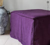 Introducing our new deep purple linen ottoman cover – the ultimate solution for giving your ottoman a fresh look and upgrading your interior effortlessly.