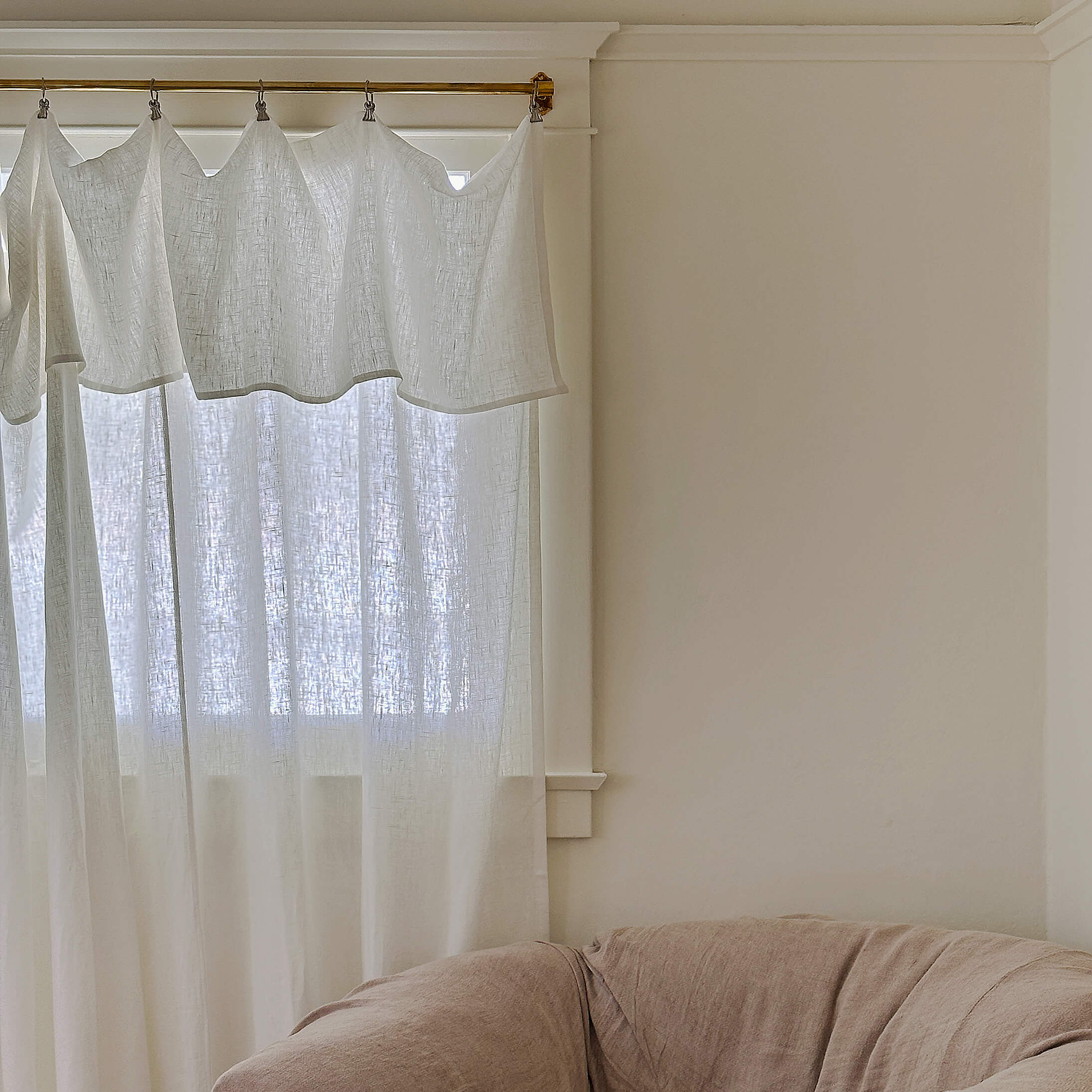 Our Antique white linen curtains are designed and made to give your home unique and timeless charm. Linen curtains would complement interiors from minimalistic, Scandinavian or modern to Mediterranean or classical style