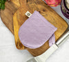 The linen oven mitt come in a variety of pastel and rich colours, which are a perfect match for our other home textiles.