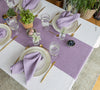 Give your table a touch of distinction and decoration with our light lilac linen table runner. Use the table runner on its own or combine it with a linen tablecloth, placemats or napkins.