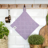 The linen pot holder come in a variety of pastel and rich colours, which are a perfect match for our other home textiles.