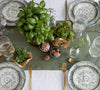 Give your table a touch of distinction and decoration with our moss green linen table runner. Use the table runner on its own or combine it with a linen tablecloth, placemats or napkins.