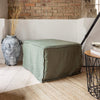 Introducing our new moss green linen ottoman cover – the ultimate solution for giving your ottoman a fresh look and upgrading your interior effortlessly.