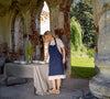 Navy Blue Heavier Linen Apron