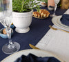 Give your table a touch of distinction and decoration with our navy blue linen table runner. Use the table runner on its own or combine it with a linen tablecloth, placemats or napkins.