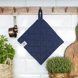 The linen pot holder come in a variety of pastel and rich colours, which are a perfect match for our other home textiles.