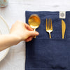 Navy Blue linen cutlery holder will make your table setting look neat and tidy. Decorative cutlery pouch can be paired with table napkins or other table linens, mixed or matched.