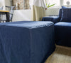 Our new navy blue linen ottoman cover – the ultimate solution for giving your ottoman a fresh look and upgrading your interior effortlessly. Crafted with care, our ottoman cover is made from high quality linens, available in a range of colours.