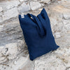 Navy blue linen canvas bags designed and made for long, comfortable and sustainable use. Whether you're going to the beach, planning a visit to the organic market, or taking your baked cake to friends, our linen bag is always perfect for you.