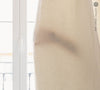 Lined off white linen curtain with lining, designed and made to provide maximum protection from the sun and heat coming through the window. Natural thermoregulatory properties of linen will help you to create comfortable atmosphere at home.