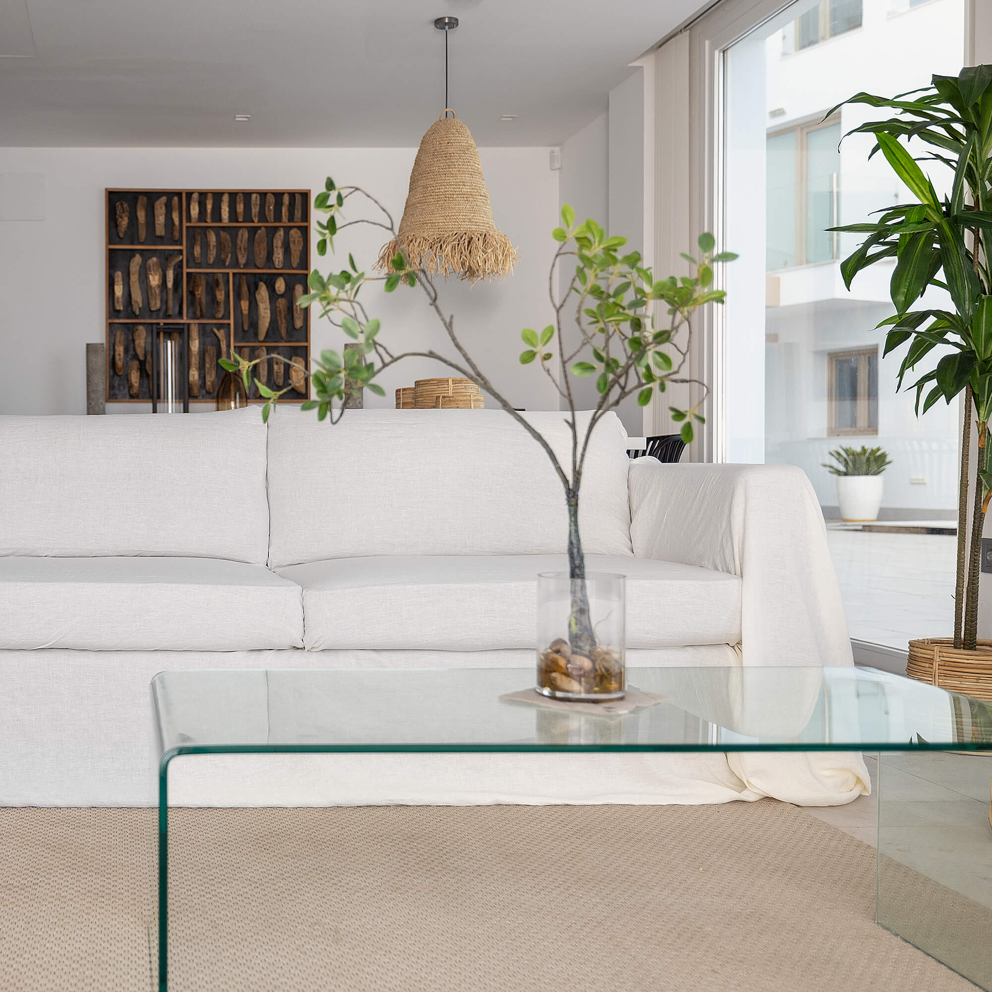 Renew your space effortlessly with our off white linen couch covers—where style meets functionality for a truly enchanting home transformation. Our covers extend gracefully over the arms of your sofa, providing a seamless fit and a polished look.