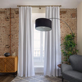 Blackout optical white linen curtains provide complete privacy and maximum protection from sunlight and artificial light sources. Our blackout linen curtains are ideal for bedroom, living room or any other area providing you both privacy and relax.