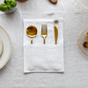 Optical White linen cutlery holder will make your table setting look neat and tidy. Decorative cutlery pouch can be paired with table napkins or other table linens, mixed or matched.