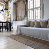 Choosing optical white colour for your couch cover not only offers protection but also brings a timeless elegance to your home interior.