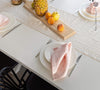Introducing our quartz rose linen napkins set, designed to elevate your dining experience with a touch of warmth and charm. Crafted with care, these napkins are the perfect companions for your culinary adventures.