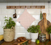 The linen pot holder come in a variety of pastel and rich colours, which are a perfect match for our other home textiles.