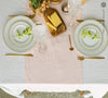 Give your table a touch of distinction and decoration with our quartz rose linen table runner. Use the table runner on its own or combine it with a linen tablecloth, placemats or napkins.