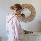 Quartz Rose Kids' Linen Bathrobe