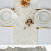 Give your table a touch of distinction and decoration with our royal floral pattern linen table runner. Use the table runner on its own or combine it with a linen tablecloth, placemats or napkins.
