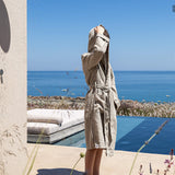 Rustic Kids' Linen Bathrobe