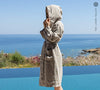 Wrap yourself in our rustic unbleached natural linen bathrobe and enjoy the exceptional comfort and elegance and breathability of natural linen.